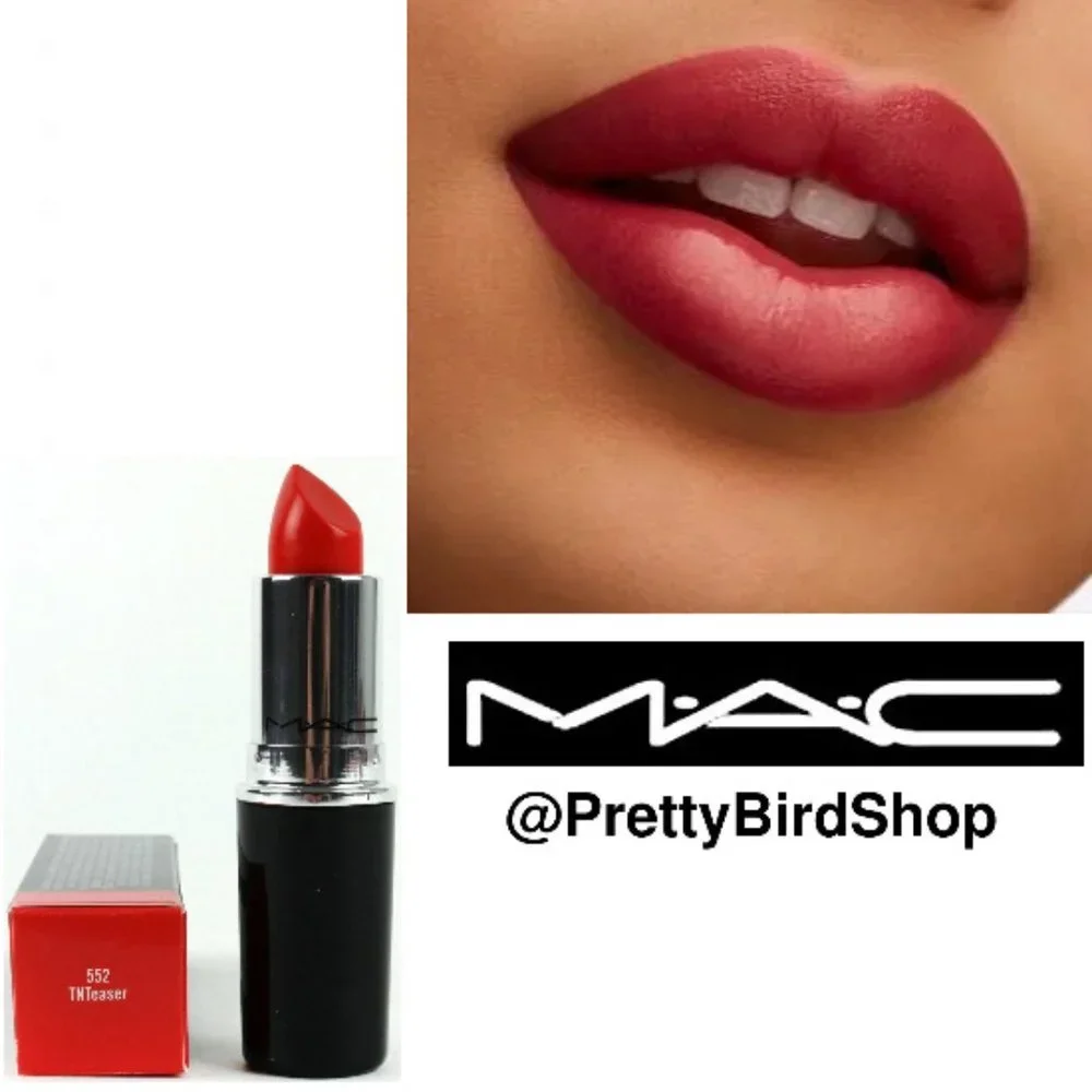MAC TNTeaser 552 Lipstick NIB Lustreglass orange pearl last one!